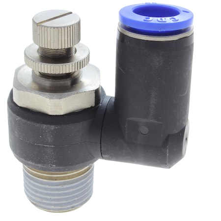 Technifit Fitting, PTC, Flow Control, Dual Axis, 10mm x 1/4" Male BSPT (R) NSS10-02